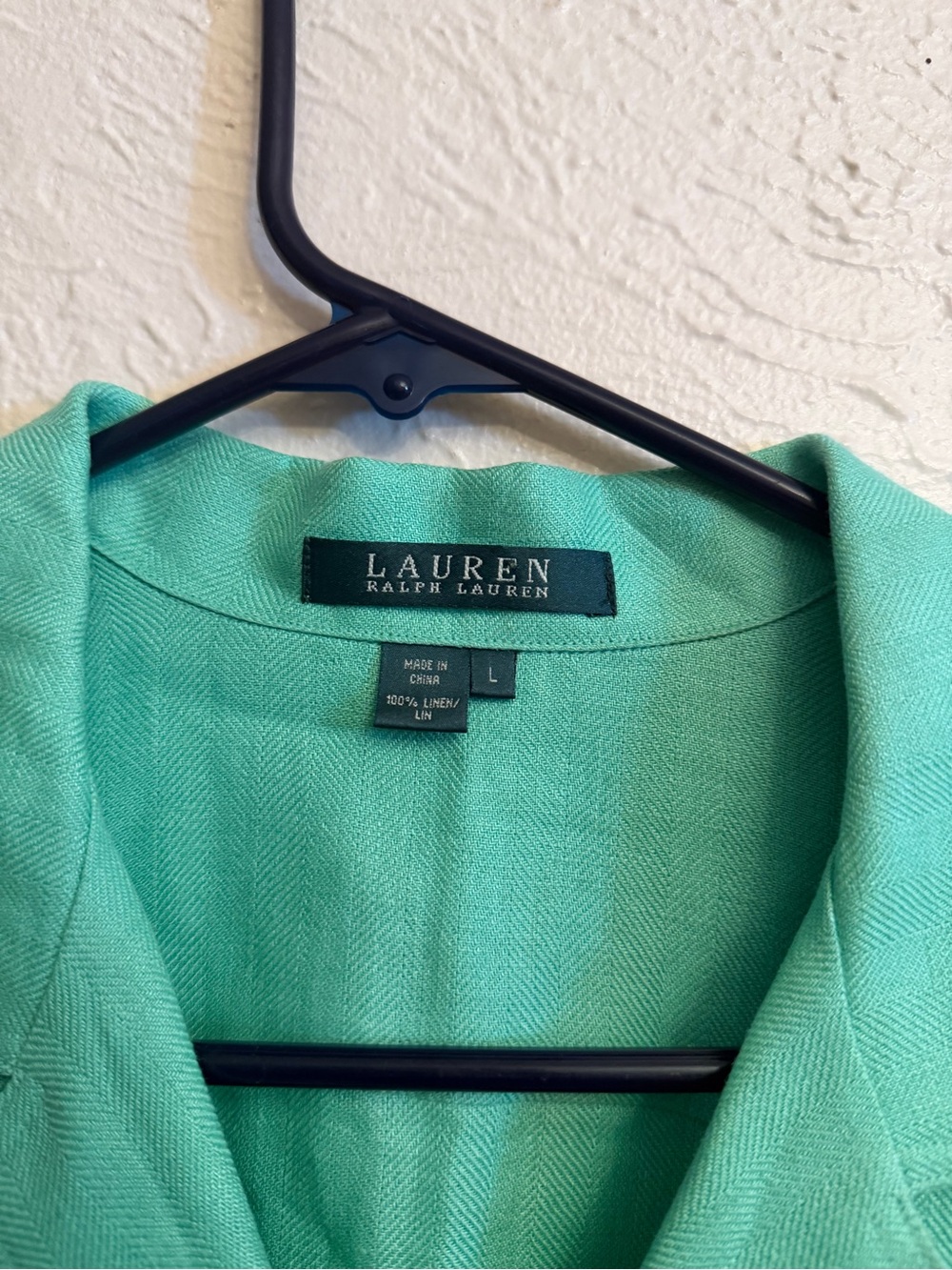 Lauren Ralph Lauren Linen Blouse with 3/4 Sleeves - Picture 4 of 8